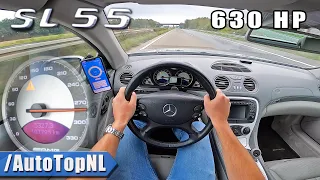 630HP Mercedes SL55 AMG on AUTOBAHN [NO SPEED LIMIT] by AutoTopNL