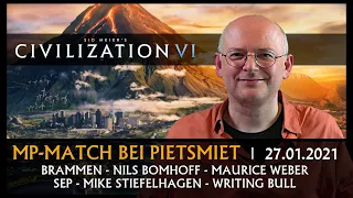 Civilization VI: Writing Bull bei PietSmiet | 27.01.2021 [Deutsch]