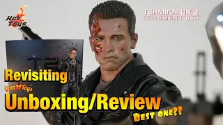 Hot Toys BEST?? Terminator 2 Judgement Day T2 T-800 DX13 Battle Damaged  Unboxing/Review ホットトイズ
