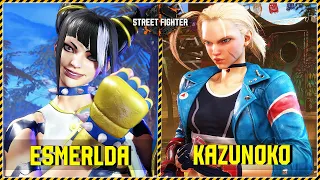 SF6 ⚡ Esmerlda (JURI) vs Kazunoko (CAMMY) ⚡ SF6 Rank Match ⚡