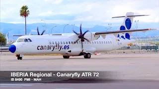 TRIP REPORT | IBERIA Regional (Canaryfly) ATR 72 | Palma de Mallorca ✈ Menorca | Economy Class