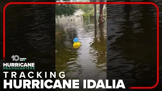 Flooding from Hurricane Idalia impacting some homes located in Ruskin #shorts
