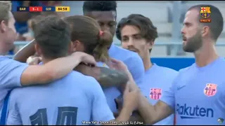 Memphis Depay First Goal for Barcelona   Barcelona 3 1 Girona   Friendly Match 2