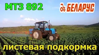 МТЗ-892 ЛИСТЕВАЯ ПОДКОРМКА ПОДСОЛНЕЧНИКА