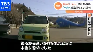 窓からバットかざしあおり運転 危険運転の一部始終