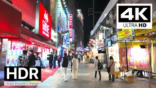 Tokyo - Night Walk in Okachimachi to Ueno 2024【4K HDR】