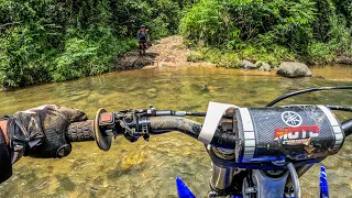 Por primera vez cruzando ríos en mi Yamaha YZ 250