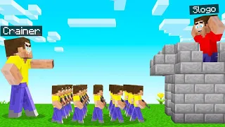 I Made An Army Of MINI-MES ATTACK SLOGO! (Minecraft Troll)