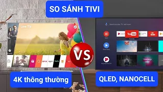 So sánh Tivi 4K thông thường với Tivi Qled Sony - Samsung, Nanocell LG, Có đáng mua?