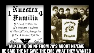 OG  NUESTRA FAMILIA SAYS IF NF/EME UNITE THE MEXICAN MAFIA WILL GET WHAT THEY ALWAYS WANTED!!!