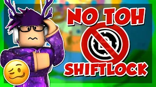 No Shift lock challenge in roblox tower of hell... (ToH)