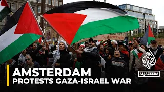 Massive Amsterdam march shows solidarity with Palestine