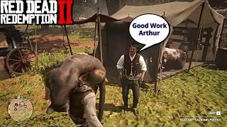 How The Gang Members Reacts To The Legendary Giaguaro Panther & A Hidden Dialogue - #rdr2