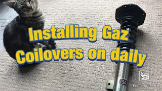 How to install GAZ!!! Adjustable Coilovers on your daily runner & more