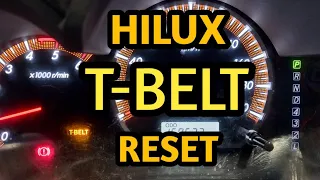 How to reset Timing Belt light (T-BELT) Toyota Hilux 2005-2014