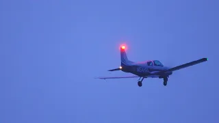 Grumman American AA-5 Traveler, Dusk Takeoff! [4K Video!]