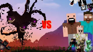 The Wither Storm (All Stages) VS Everyone (Mobs, Entities, Creepypastas)