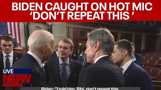 Israel-Hamas war: Biden hot mic moment about Netanyahu  amid deadly gaza aid drop| LiveNOW from FOX