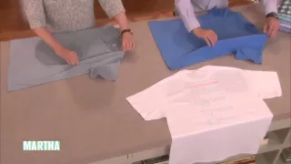 How to Fold a T-Shirt | Martha's Best Clothes Folding Hack