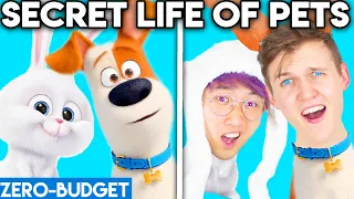 SECRET LIFE OF PETS WITH ZERO BUDGET! (LANKYBOX MOVIE PARODY)