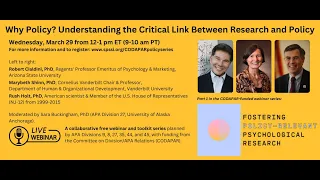 CODAPAR Series Webinar 1: Why Policy? Understanding the Critical Link Between Research and Policy