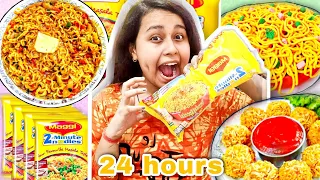 I ate *Maggie* for 24 hours | #24hrchallenge #foodchallenge #maggi24hours | ss raaz | shreya singh |