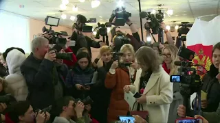 Ксения Собчак проголосовала на выборах президента России