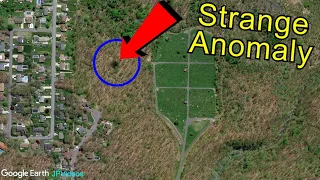 Google Earth STRANGE ANOMALY Next to Cemetery?