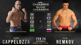 Bruno CAPPELOZZA vs Vadim NEMKOV Full FIGHT CHAMPS