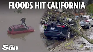 California floods: Homes destroyed and drivers stranded in 'apocalyptic' severe weather