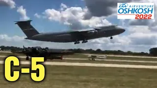 Lockheed C-5 Galaxy Departing Oshkosh EAA AirVenture 2022