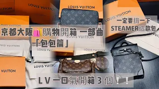 一口氣3個LV喲喲喲，LOUIS VUITTON的 拉鏈長夾、3合1、NANO STEAMER包 開箱