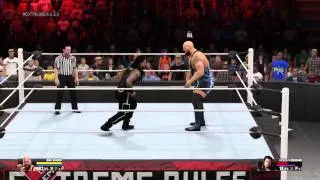 WWE 2K15 (PS4) Roman Reigns vs. The Big Show Last Man Standing Part 1