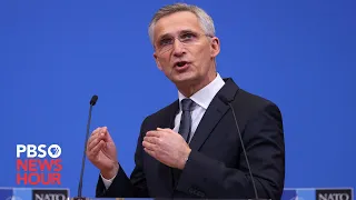 WATCH LIVE: NATO Secretary Jens Stoltenberg holds a press briefing amid Russian attack on Ukraine