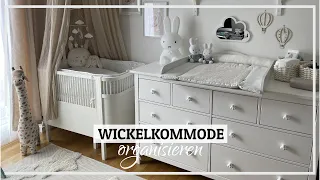 Wickelkommode organisieren - IKEA Hemnes Wickelkommode einrichten | Babyzimmer einrichten