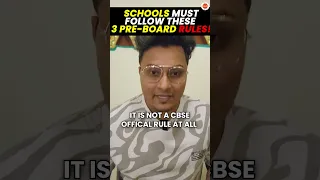 SCHOOLS MUST Follow These 3 PRE-BOARD Rules | Official CBSE Rules for Class 10th #CbseClass10Boards