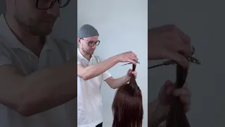 Как вырабатывать моторику начинающему парикмахеру / Как делать пойнтинг. Отработка на листе и голове