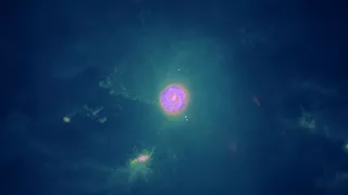 A Simulation of a Galaxy and its Supermassive Black Holes