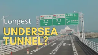 Longest Undersea Tunnel In the World West Artificial Island [4K] Hong Kong Zhuhai Macau Bridge|HZMB