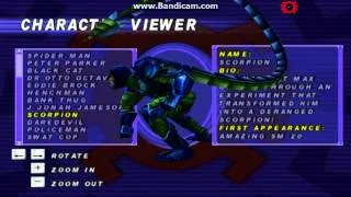 Spiderman 2000 Character Viewer