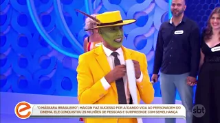 Máskara brasileiro no programa Eliana Famosos da internet (Maicon Mask)