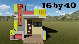 16 x 40 north face house plan # 16 by 40 best house plan #16 by 40 house design