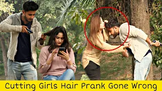 Cutting Cute Girls Hair Prank @ThatWasCrazy