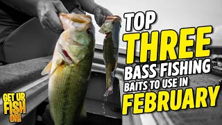 Top Three Bass Fishing Baits to use in February for GIANT BASS