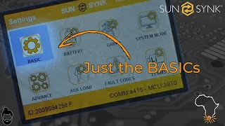 Sunsynk Basic Settings