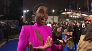 Captain Marvel: Lashana Lynch "Maria Rambeau" Red Carpet Premiere Interview | ScreenSlam