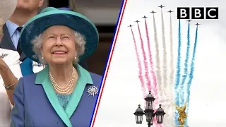 Watch the entire spectacular 100-aircraft flypast as RAF celebrates 100 years - BBC