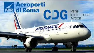 Fiumicino (FCO) to Paris Charles de Gaulle (CDG) Full Flight