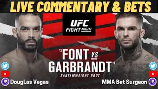 UFC Fight Night 192: Font vs. Garbrandt Live Commentary and Bets