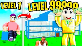 NOOB vs PRO vs HACKER in MALL TYCOON ROBLOX with CHOP FRANKLIN SHINCHAN